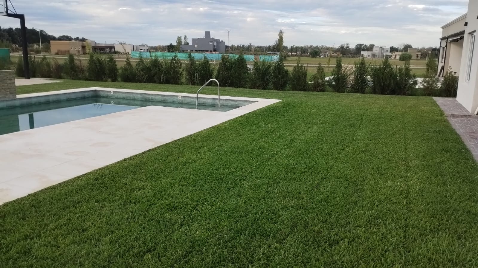 Jardín vertical o muro verde instalado en exterior en Buenos Aires